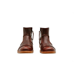 LA69 ranger rojo botines de cuero botineshechos a mano- Cooperative Handmade