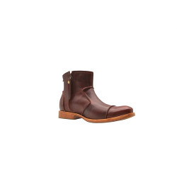 LA69 ranger rojo botines de cuero botineshechos a mano- Cooperative Handmade