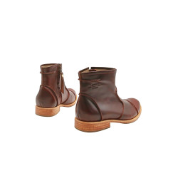 LA69 ranger rojo botines de cuero botineshechos a mano- Cooperative Handmade
