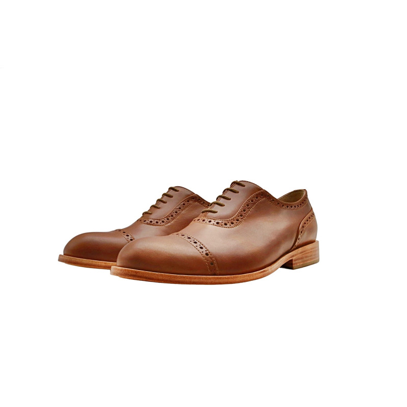 Marqués álamo caramelo zapatos de cuero hechos a mano - Cooperative Handmade