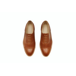 Marqués álamo caramelo zapatos de cuero hechos a mano - Cooperative Handmade