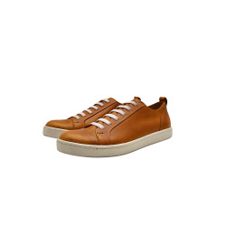 Baires ranger caramelo elástico zapatillas de cuero hechas a mano - Cooperative Handmade