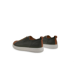 Baires bee versión napa negro álamo caramelo blanco zapatillas de cuero hechas a mano - Cooperative Handmade