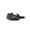 Otto version B azul océano graso mocasines de cuero hechos a mano - Cooperative Handmade