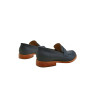 Otto version B azul océano graso mocasines de cuero hechos a mano - Cooperative Handmade