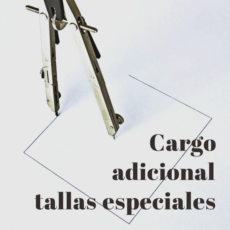Cargo adicional tallas especiales desde el 45 hasta el 50