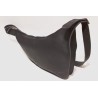 Toba napa negro bolso de hombro de cuero hecho a mano - Cooperative Handmade