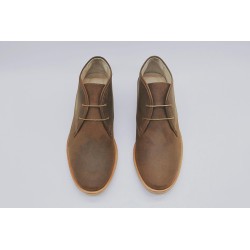Chavo NG marrón graso zapato de cuero hecho a mano