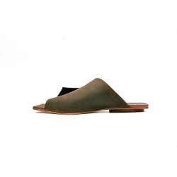 Miró marrón graso sandalias de cuero hechas a mano - Cooperative Handmade