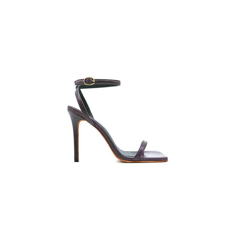 Colette version B napa morado tacos de cuero hechos a mano - Cooperative Handmade