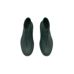 Ocho negro mate detalles beige zapatos de cuero hechos a mano - Cooperative Handmade