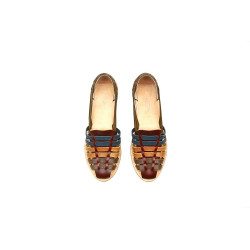 Indian Beloved version Lima sandalias de cuero hechas a mano - Cooperative Handmade