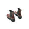 Hache Platform rojo zapatos de cuero hecho a mano - Cooperative Handmade