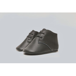 Chavito  napa negro zapatos de cuero hechos a mano - Cooperative Handmade