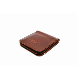 Gabo rojo billetera de cuero hecho a mano - Cooperative Handmade