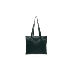 One Bag negro napa bolsos de cuero hecho a mano - Cooperative Handmade