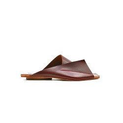 Miro rojo sandalias de cuero hecho a mano - Cooperative Handmade